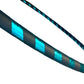 Beginner Exercise Hula Hoop for Fitness and Fun Made for Adults Weighted at 1 Pound (Choose Your Size and Tape Job) (Teal Prismatic, 38)