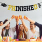 Phinished Banner, Class of 2026 Master Doctor Degree, Congrats Phd College Graduation Party Decoration Supplies, Gold and Black Glitter