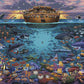Dowdle Folk Art Puzzles - Noah's Ark Under The Sea Puzzle, 1000 Pieces