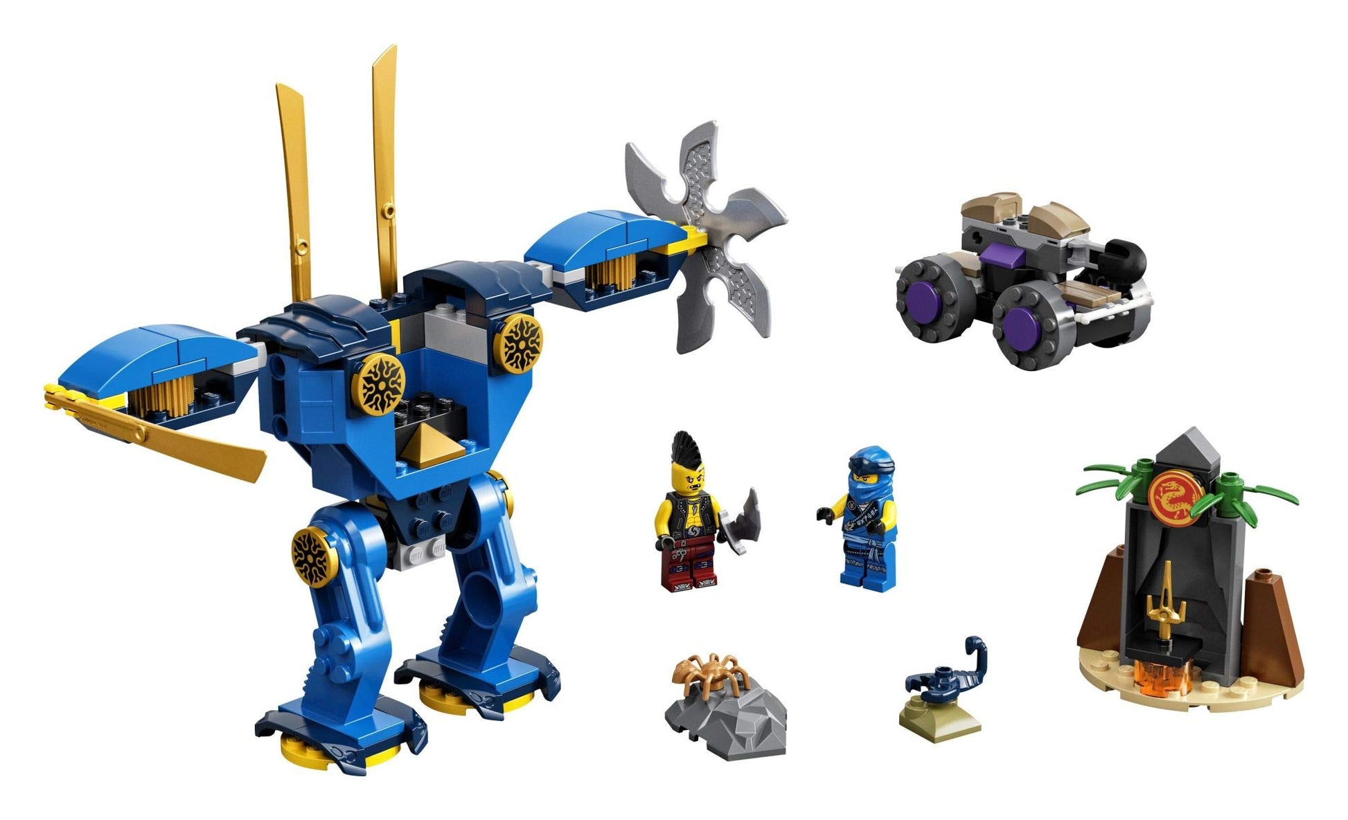 LEGO NINJAGO Legacy Jay’s Electro Mech 71740 Ninja Toy Building Kit Featuring Collectible Minifigures; Great Gift for Kids Aged 4 and Up Who Love