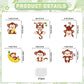 Monkey Birthday Decorations Monkey Birthday Banner Hanging Swirls Stickers Monkey Party Decorations Banana Birthday Decorations Monkey Monkey Decor