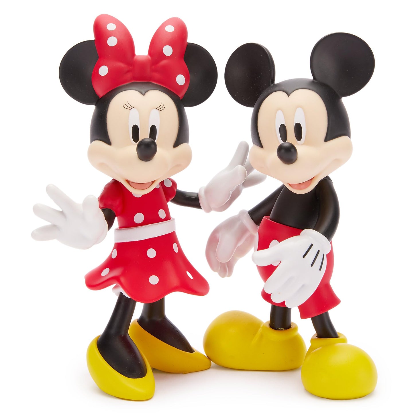 Disney Store Official Mickey Mouse & Friends Articulated Figure Set - Fab Five Toy Action Figures Set - Includes Mickey, Minnie, Donald, Pluto & Goofy