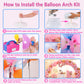 Balloon Arch Kit and Balloon Pump Electric, 10ft Wide Adjustable Balloon Arch Stand With 100Balloons 2Balloon Stands For Wedding Anniversary Birthday
