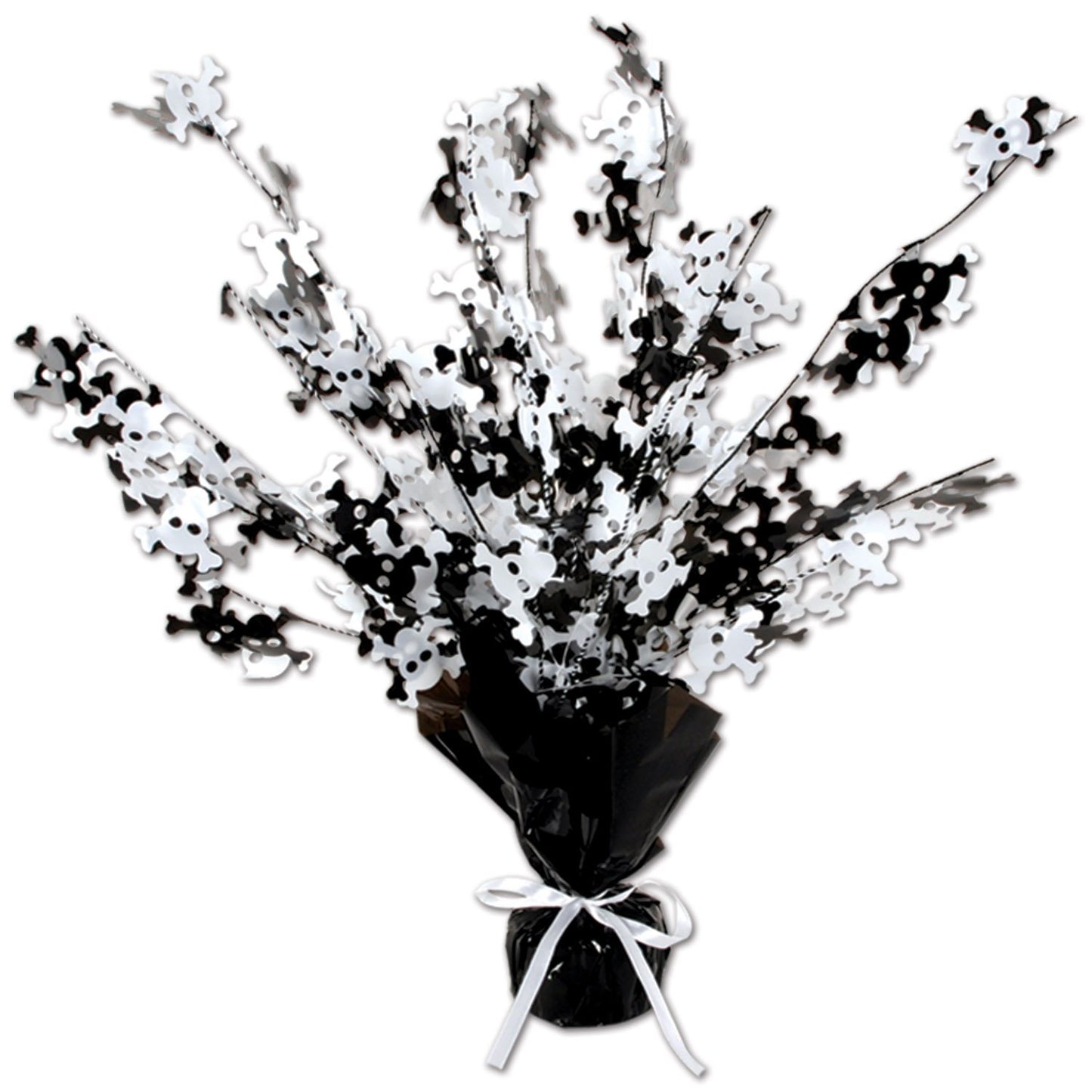 Skull & Crossbones Gleam 'N Burst Centerpiece Party Accessory (1 count) (1/Pkg)