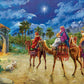 SUNSOUT INC - Journey of the Magi - 550 pc Jigsaw Puzzle by Artist: Marcello Corti - Finished Size 15" x 24" Christmas - MPN# 60602