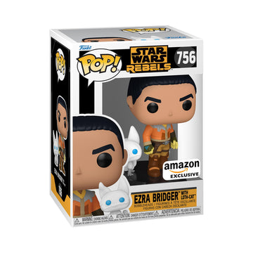 Funko Pop! & Buddy: Star Wars Rebels - Ezra Bridger with Loth-Cat - Amazon Exclusive - Collectable Vinyl Figure - Gift Idea - Official Merchandise