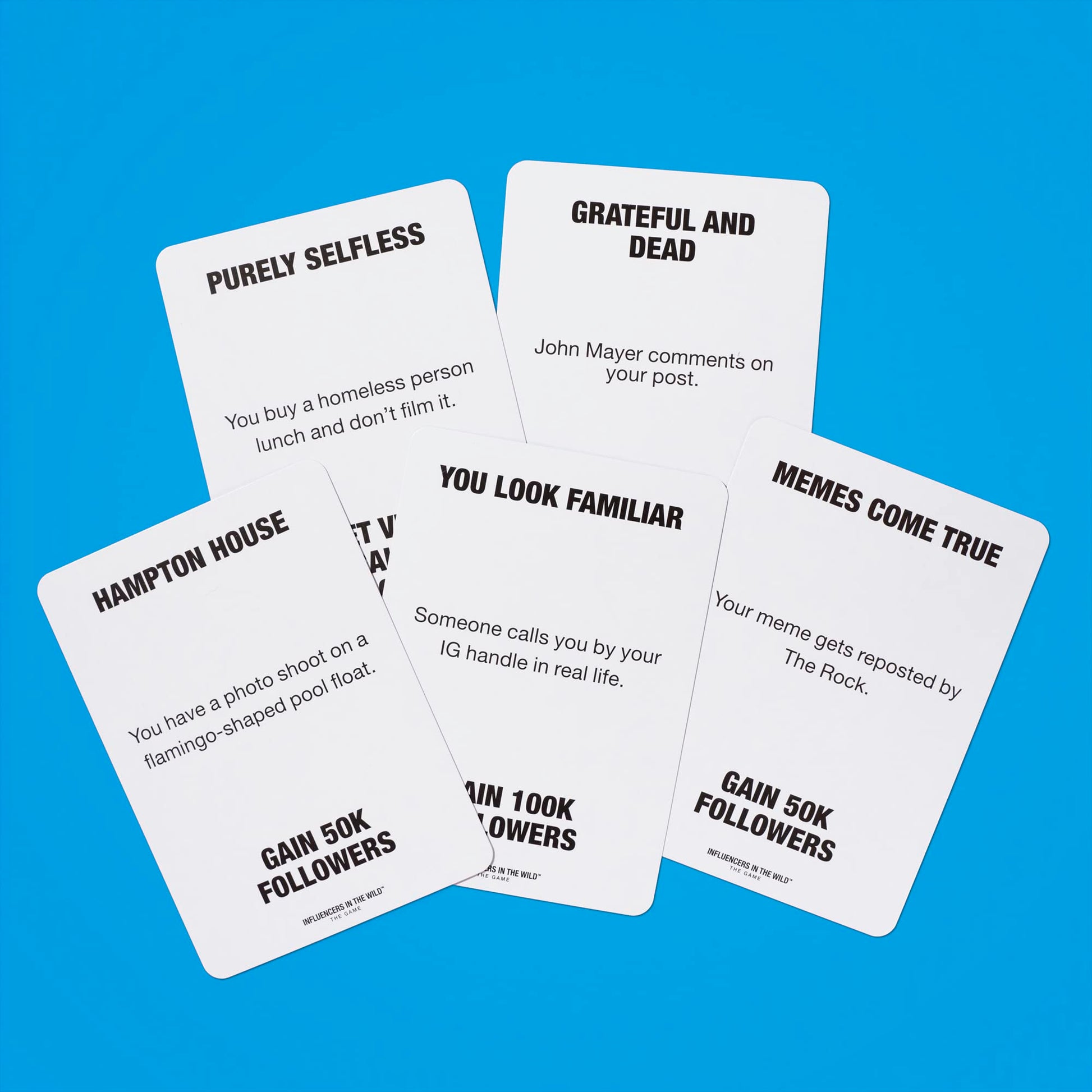 Influencers in the Wild Board Game - 2-6 Players - Built by Tank Sinatra & Tank's Good News - Social Media Board Games for Adults, Social Media