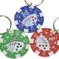 Rhode Island (KCPOKER) Poker Chip Keychain (12 Pack)