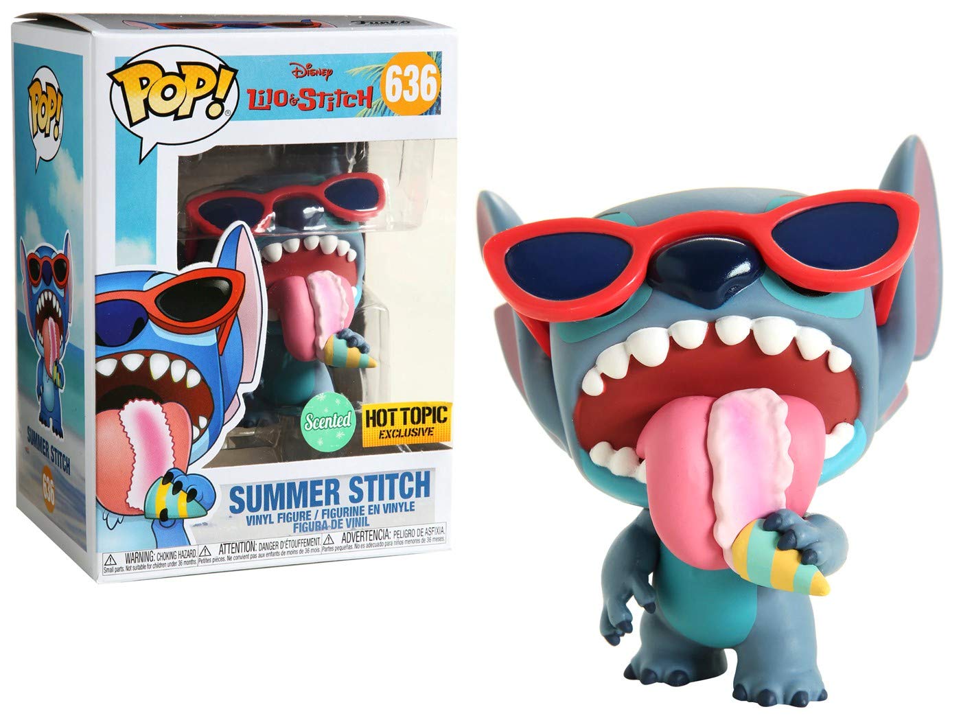 Funko Disney Lilo & Stitch Pop! Summer Stitch (Scented) Vinyl Figure Hot Topic Exclusive Multi None