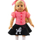 1950`s Inspired Poddle Oufit for 18-Inch Dolls | Premium Quality & Trendy Design | Dolls Clothes