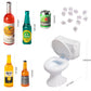 SAMCAMI 21st Birthday Cake Topper, Mini Alcohol Bottles and Mini Toilet, Miniature Things, Miniature Dollhouse Accessories