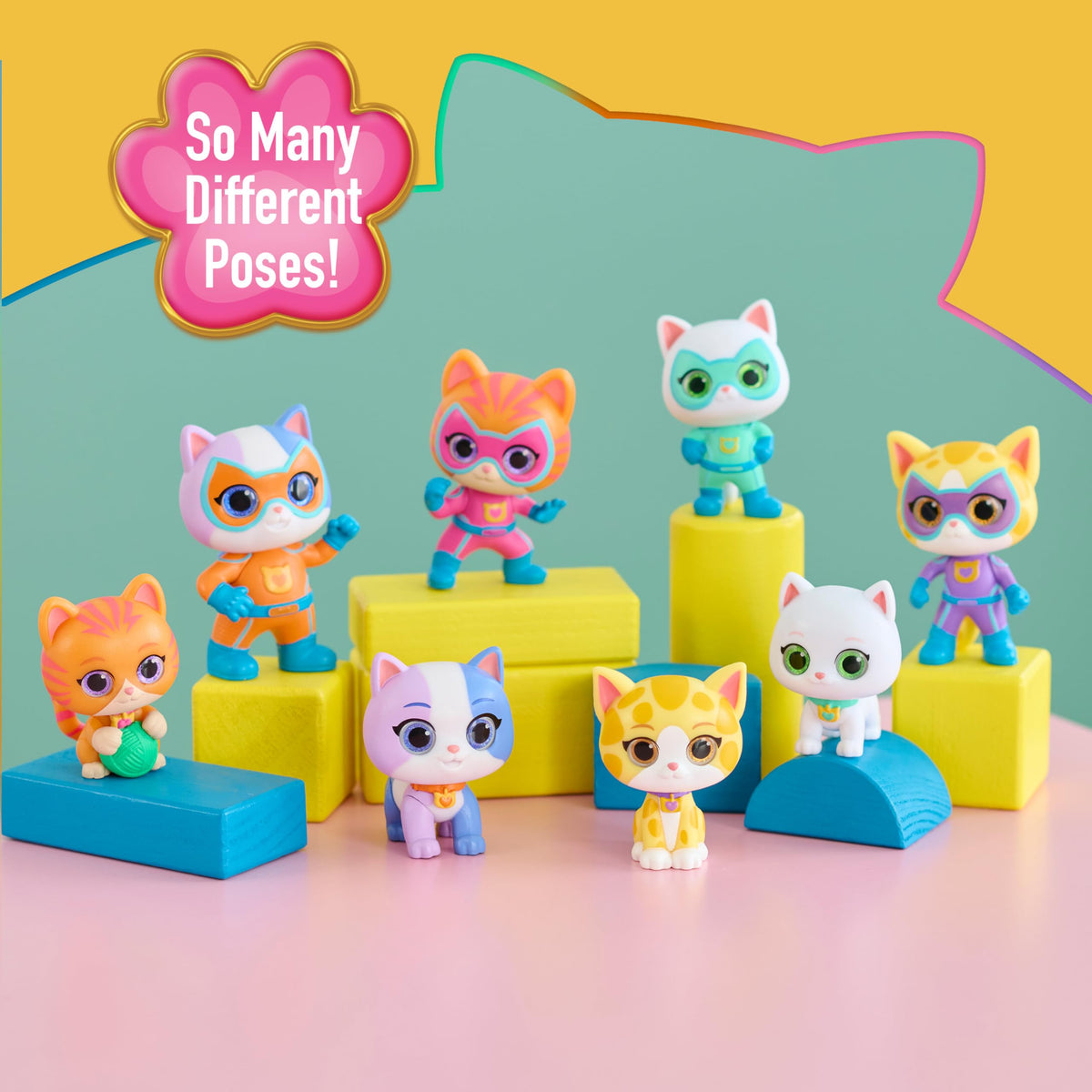 SUPERKITTIES Collectible Figures, Multi Color