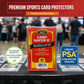 Cardboard Gold Card Saver 2 - Semi-Rigid Card Holder 3x4 for Trading Cards - PSA & Collector Approved - Secure Fit for Gaming, Baseball & Sports Cards