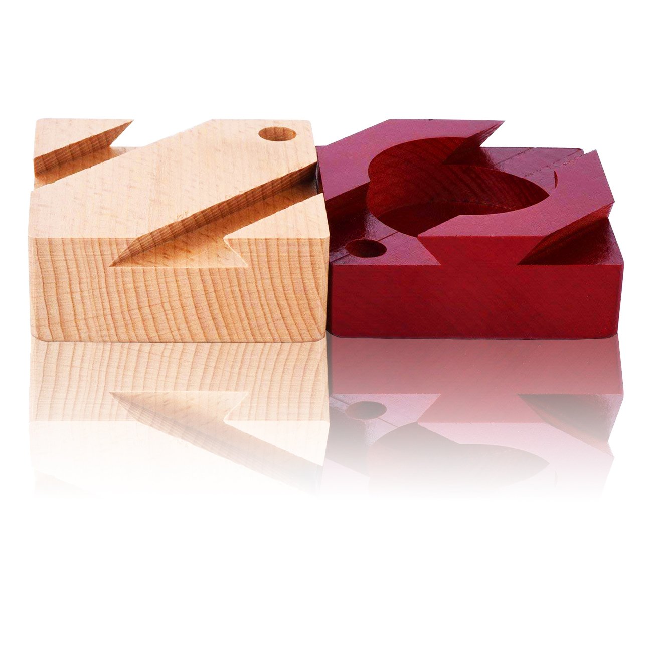 DC-BEAUTIFUL Impossible Dovetail Box Mini 3D Brain Teaser Wooden Magic Drawers Gift Jewelery Box Puzzle Toy for Adults