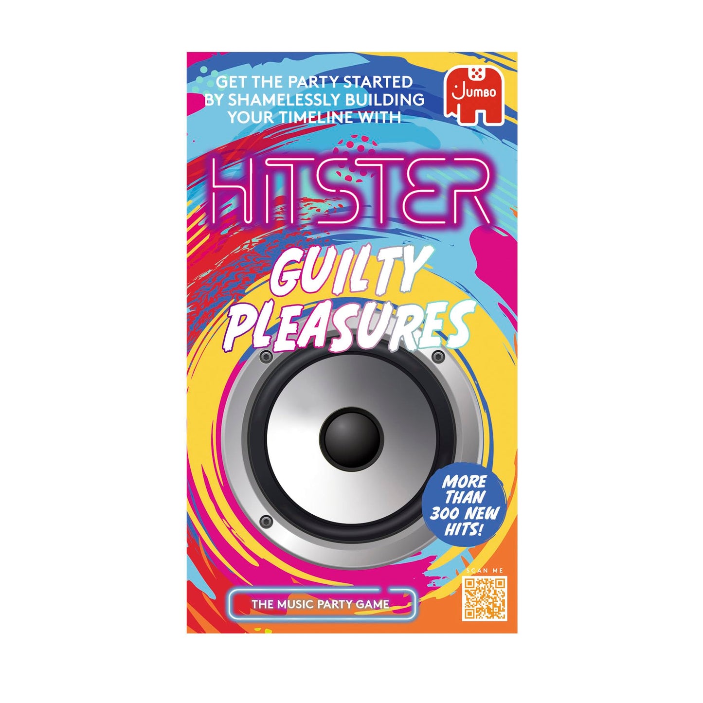 Jumbo Hitster - Guilty Pleasures, Fun Music Quiz Card Game, 2-10 Players - 300 Plus Guilty Pleasure Music Hits - Great for Adult and Family Game