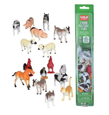 Wild Republic Nature Tube Farm Figurines - 13"