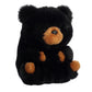 Aurora® Playful Rolly Pet™ Cuddles Black Bear™ Stuffed Animal - Compact Size for On-The-Go Fun - for Adults, Kids, Birthdays, and Anniversaries