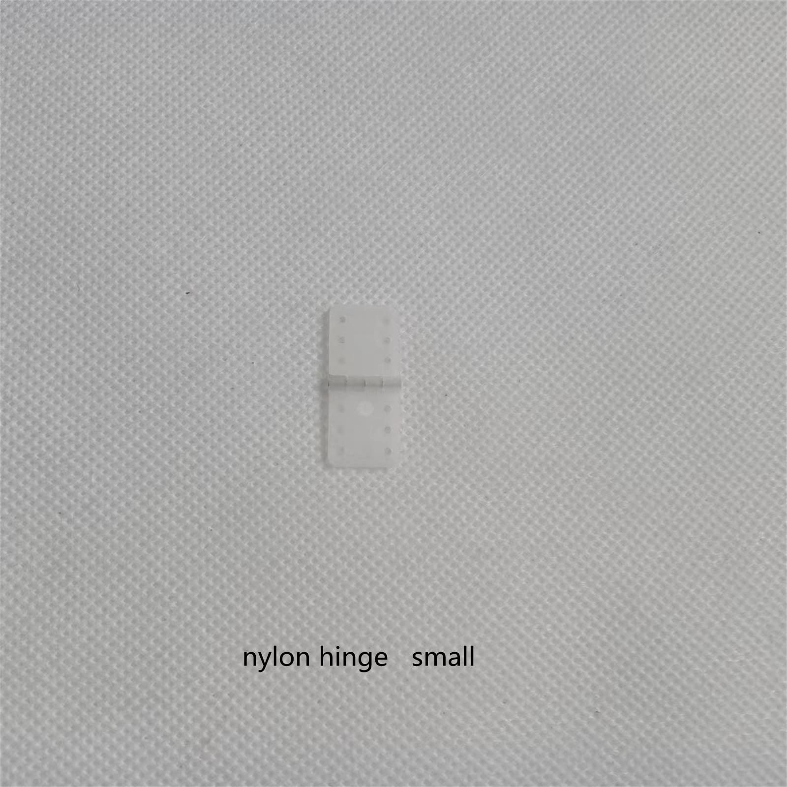 skrnrhrery Nylon Hinges,3 Sizes are Available Suitable for RC Airplane Model Airplane Parts Fixed Wing Model Airplane Square Loose-Leaf 16-Pack (Small