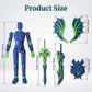 BRICKSWAN T13 Action Figure, Already Assembled, Movable Multi-Joints, Blue