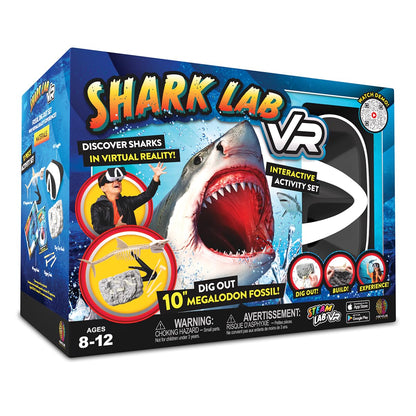 Abacus Brands STEAM Shark Lab VR - Illustrated Interactive VR Book and STEAM Learning Activity Set - for Ages 8 and Up