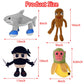 Italian Brainrot Inspired Plush Toy Tralalero Tralala Plush Soft Stuffed Dolls for Collectors, Funny Gift Ideas for Fans Room Decor (4PCS)