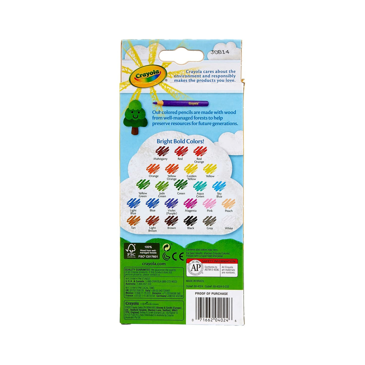 Crayola Colored Pencil 24 count each (Pack of 2)