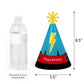 Big Dot of Happiness Bam Superhero - Cone Happy Birthday Party Hats for Kids and Adults - Set of 8 (Standard Size)