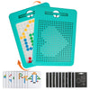 Kkogleam 2-in-1 Double-Sided Magnetic Drawing Board for Kids& Toddlers Magnet Doodle Board with Beads, Magnetic Tablet Toy for Airplane & Car Ride