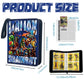 Italian Brainrot Trading Card Binder 4 Pocket 400 Pockets Zipper Card Binder Album for Brainrot Cards, Waterproof Card Storage Holder with Removable