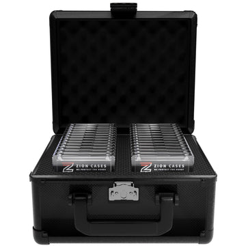 Zion Cases Slab Case; 2 Row Graded Card Case; Fits PSA, BGS, HGA, CSG Slabs; Ideal Travel Storage Solution; Black Diamond