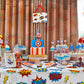 Lcoor 5 Pack Superhero Plastic Table Cover,43" x 71" Superhero Tablecloths Party Supplies Decorations