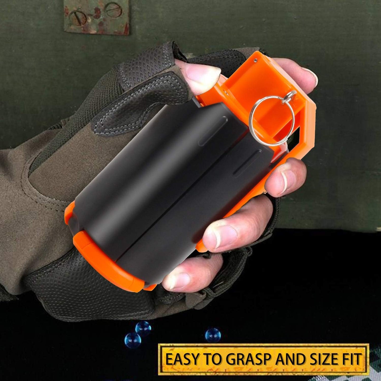 Ruibytree CS Tactical Plastic Toy Grenade for Nerf Rival Battle Game, 2Pack
