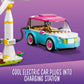 LEGO Friends Olivia's Electric Car Toy 41443 Vehicle for Girls, Boys and Kids 6 Plus Years Old, with Mia Mini-Doll & Puppy Figure Eco Education