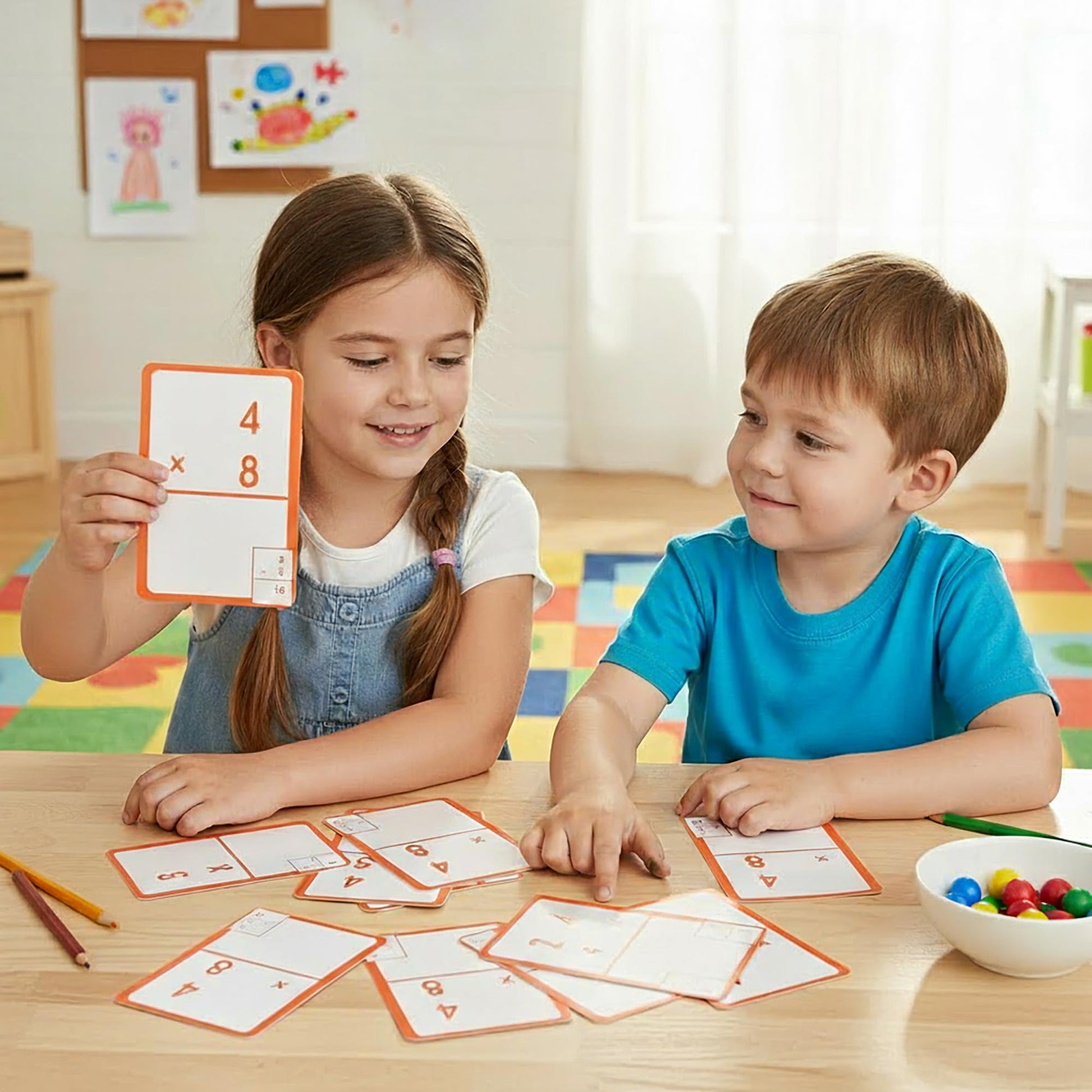 BAZIC Products Multiplication Flash Cards, 36 Cards, Self-Checking