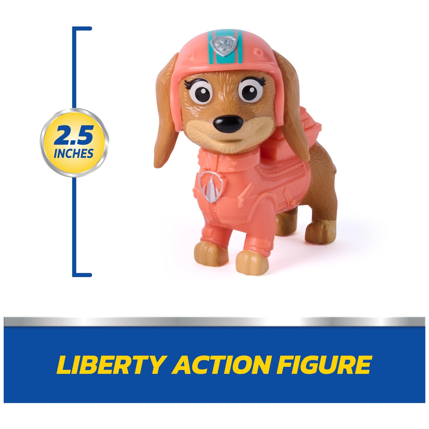 PAW Patrol - Liberty's Rescue Motorcycle with Toy Figure (Basic Vehicle), Authentic Details, Toy Motorcycle for Children from 3 Years