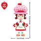 Brickcraft Strawberry Shortcake Berry Cruiser Christmas Building Kit, Festive 362-Piece Buildable Figure & Car Block Set, Classic Cartoon Collectible