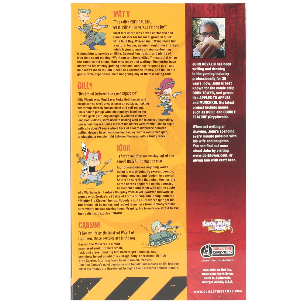 CMON Zombicide John Kovalic Special Guest Box - Unleash Whimsical Mayhem with Four New Survivors! Cooperative Tabletop Miniatures Strategy Game, Ages