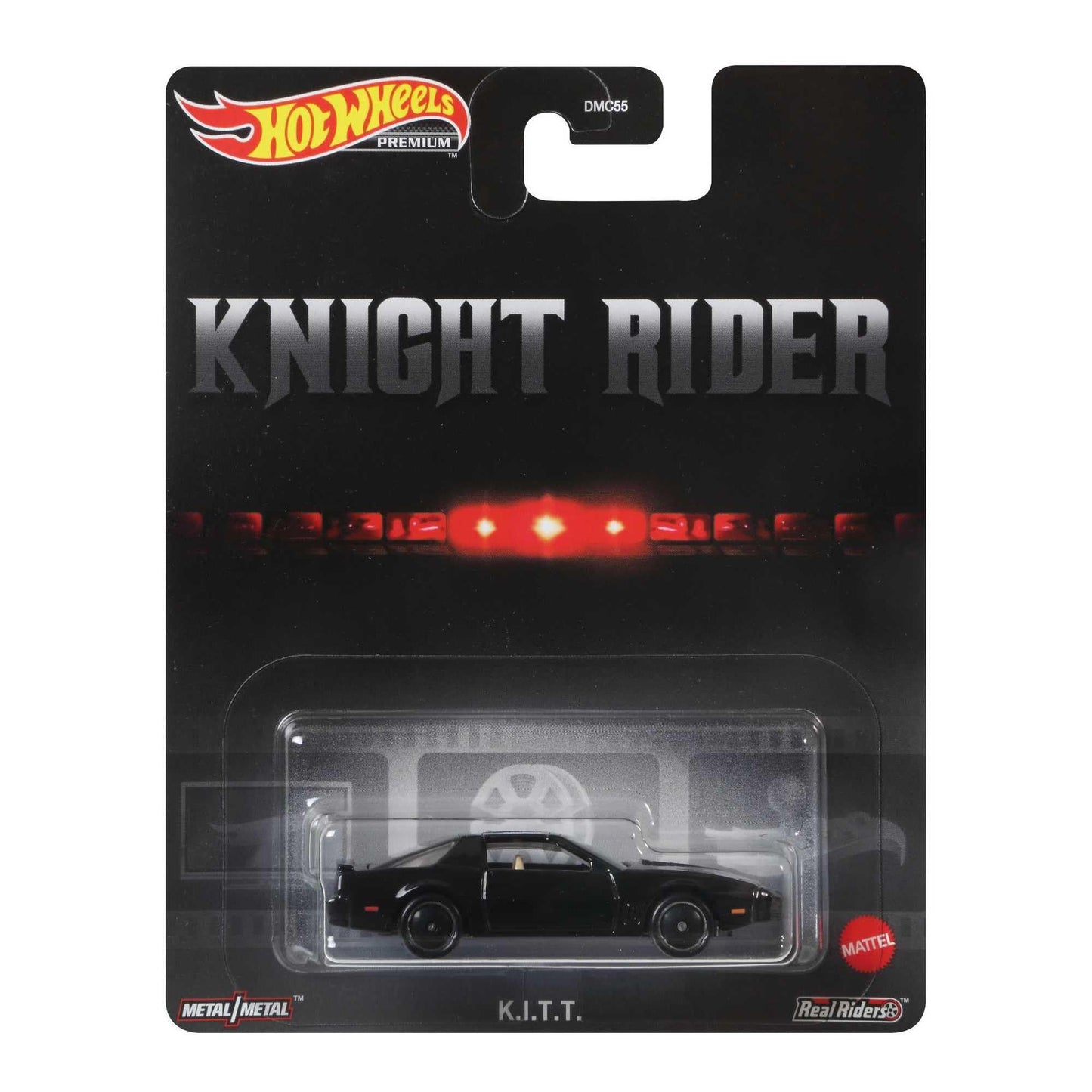 Hot Wheels Retro Entertainment Collection of The Knight Rider KITT 1:64 Scale Vehicle from Blockbuster Movies, TV, & Video Games, Iconic Replicas