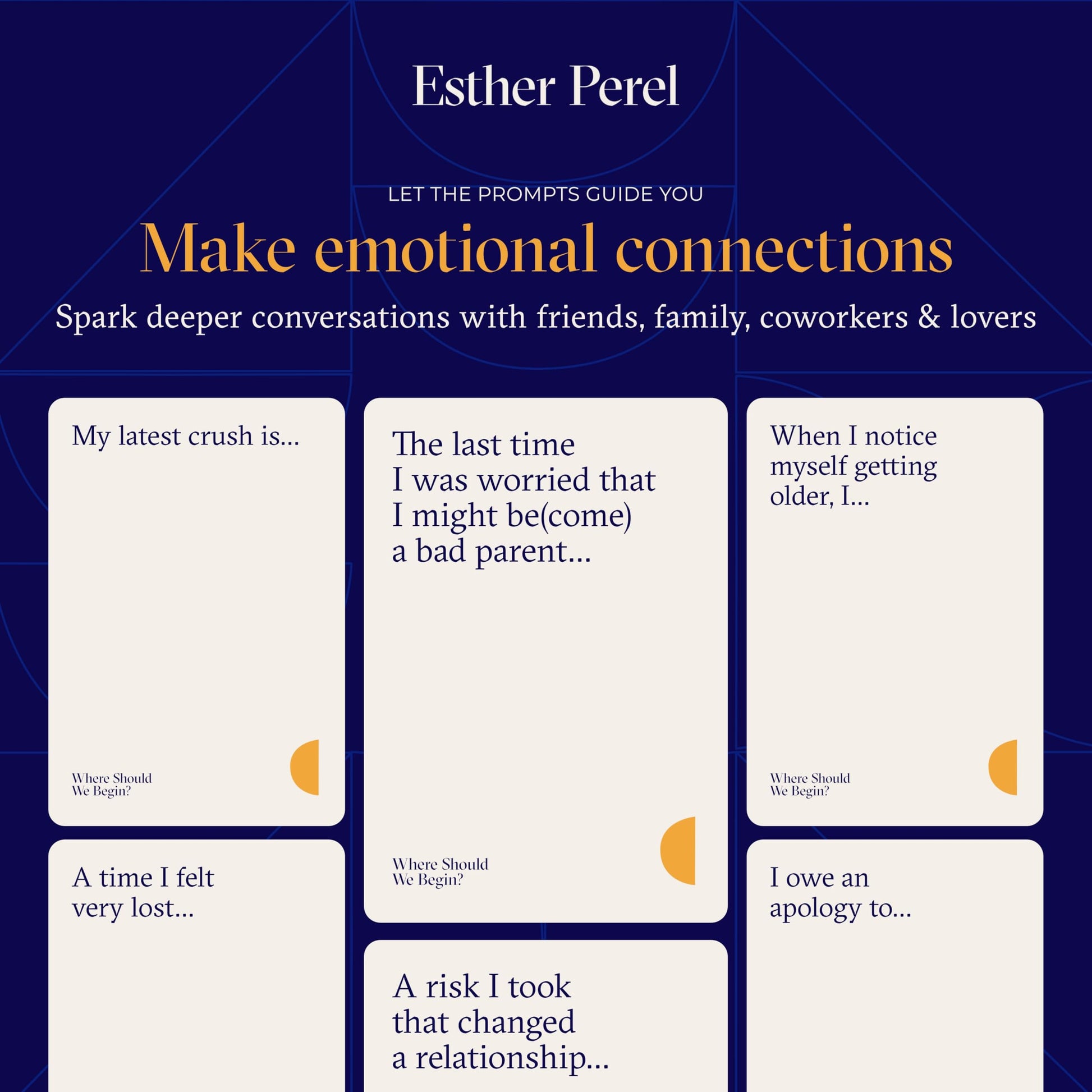 ESTHER PEREL Where Should We Begin? Card Game, for Dating and Game Night