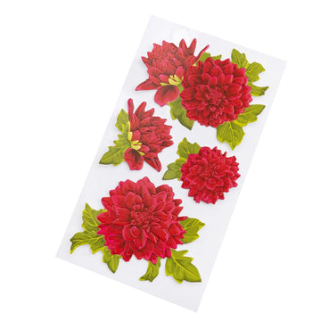 Recollections Dahlia Stickers, 12 Packs: 4 ct. (48 Total)