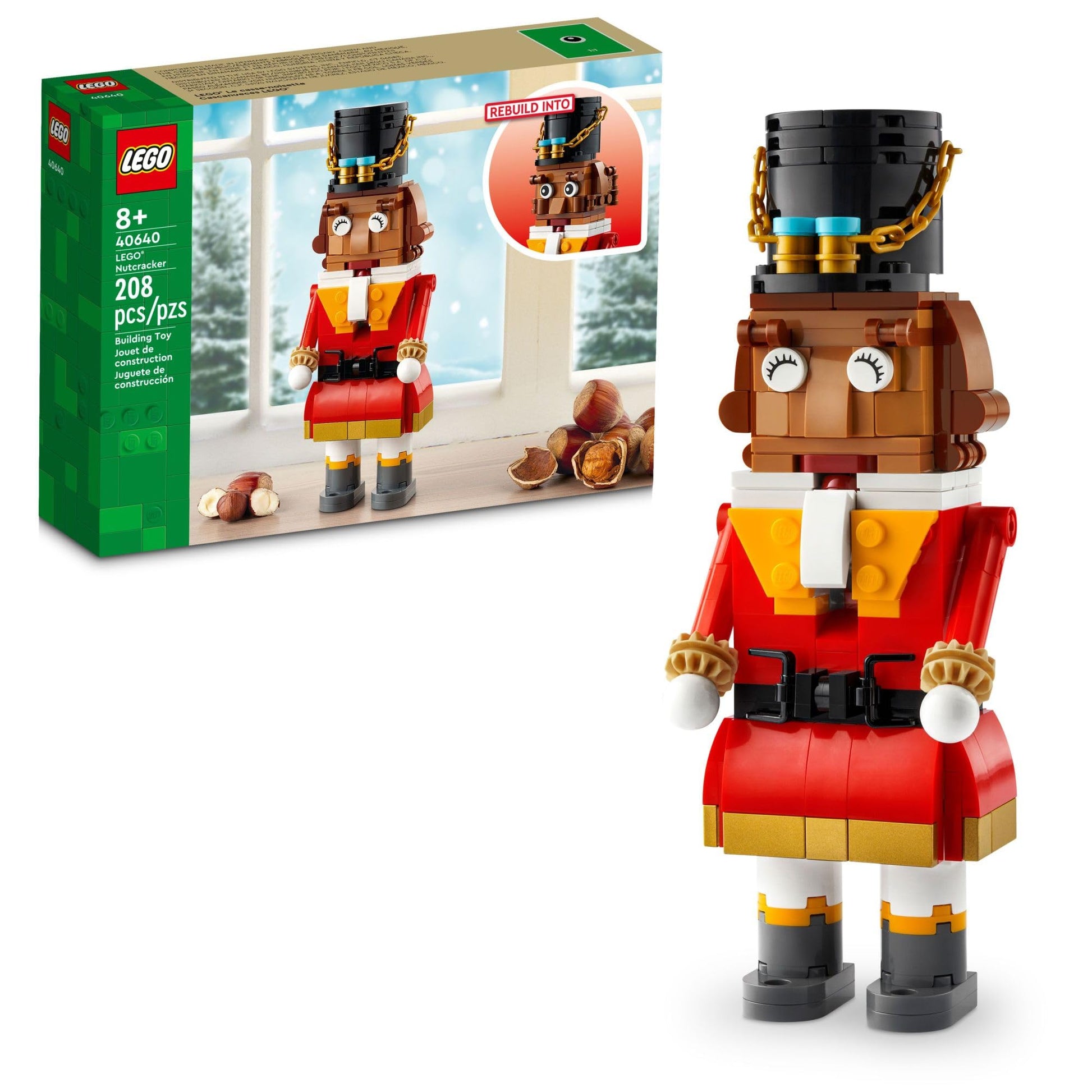 LEGO Nutcracker Christmas Decor - Building Toys for Kids, Boys & Girls, Ages 8+ - Nutcracker Decorations for Home - Gift Ideas for Christmas