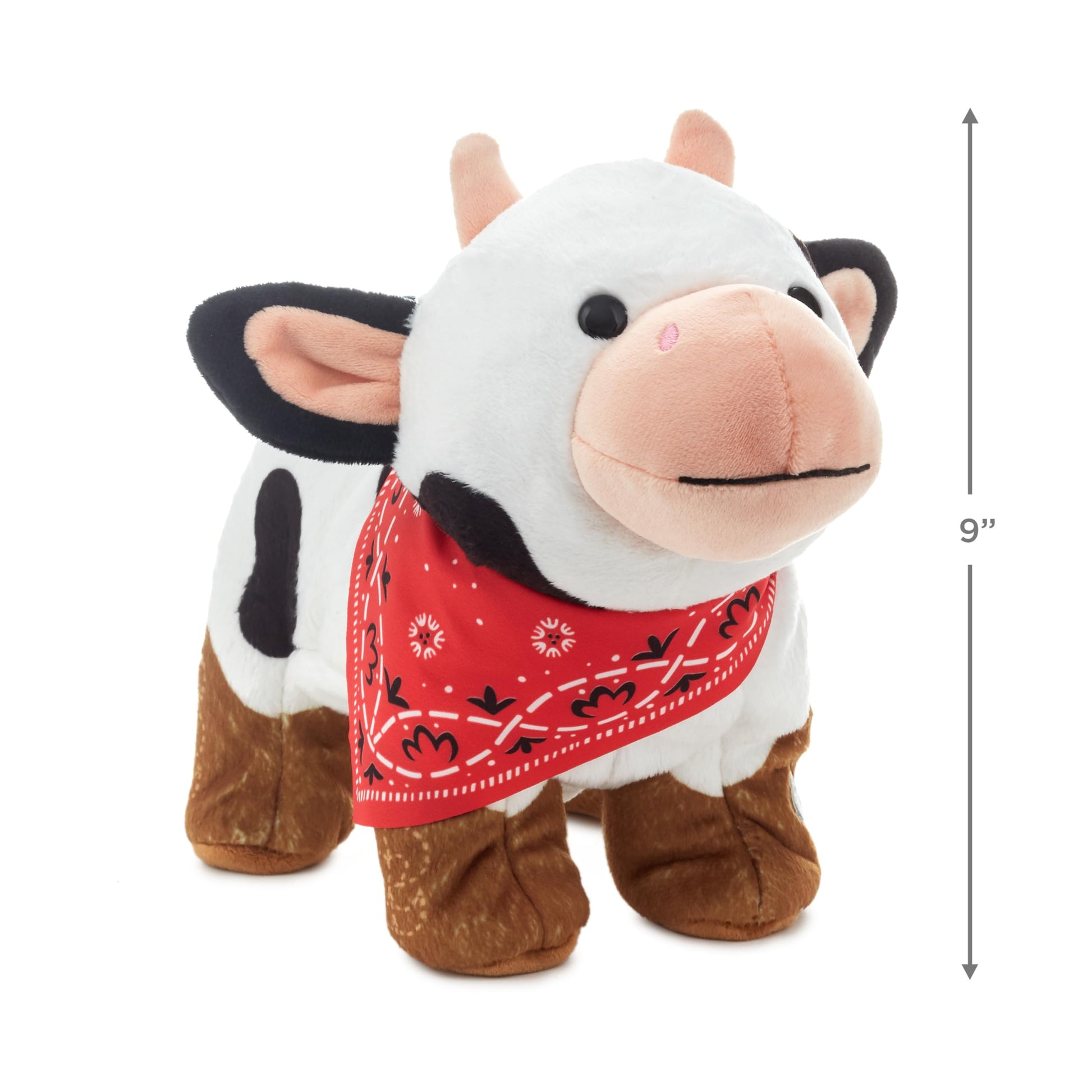 Hallmark Singing Cow Plush Toy with Motion (Boot Scootin' Boogie) Gift for Kids, Friends, Animal Lovers, Easter Gifts for Kids