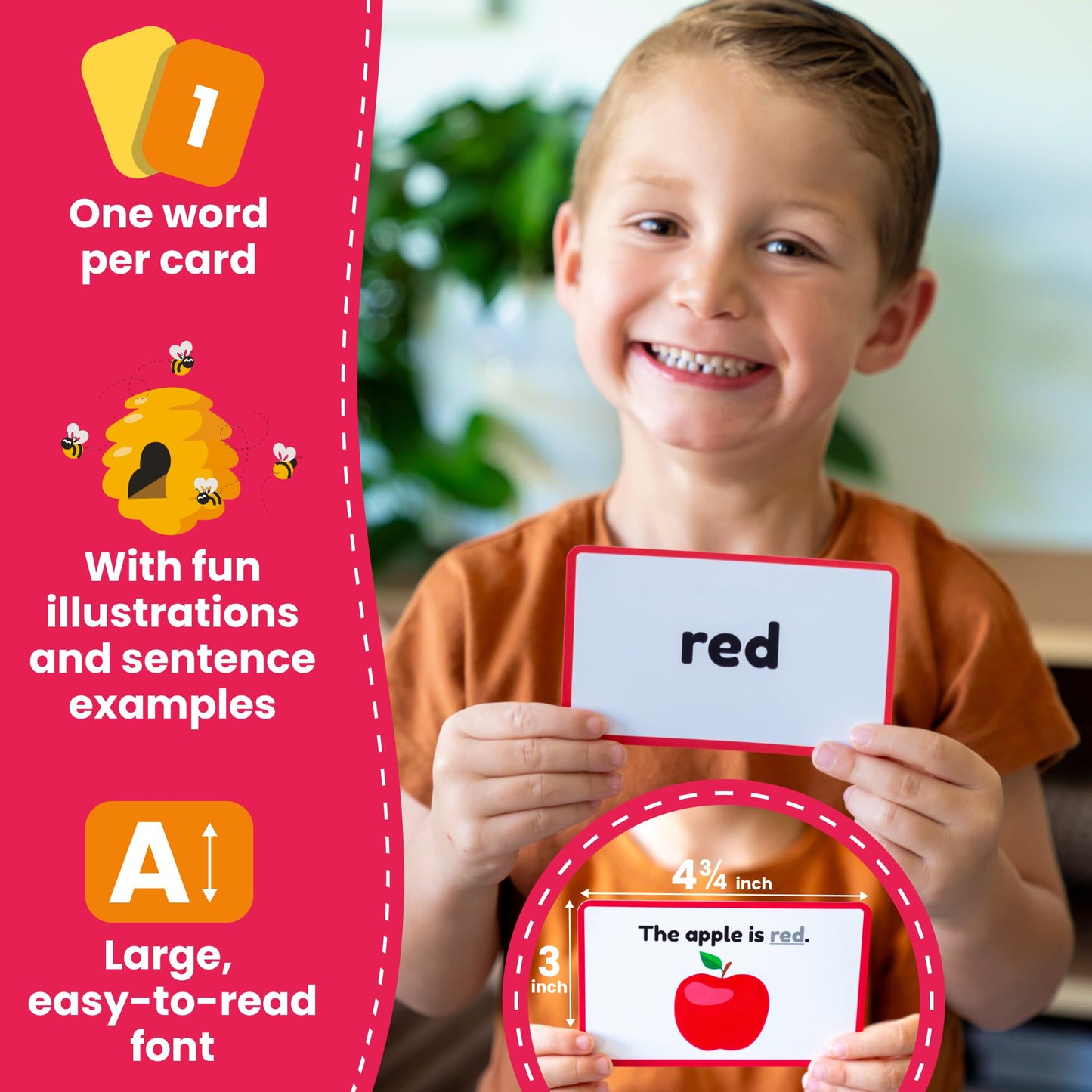 Sight Words Flash Cards Kindergarten - 220 Cards - Sight Words for Toddlers 4 Years - Dolch Sight Words Flash Cards -Pre-K Kinder 1st 2nd 3rd Grade