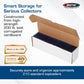 BCW 14-Inch Toploader Storage Box - 5 Pack | Holds 210 Toploaders | Durable Cardboard Organizer for Sports & Trading Cards