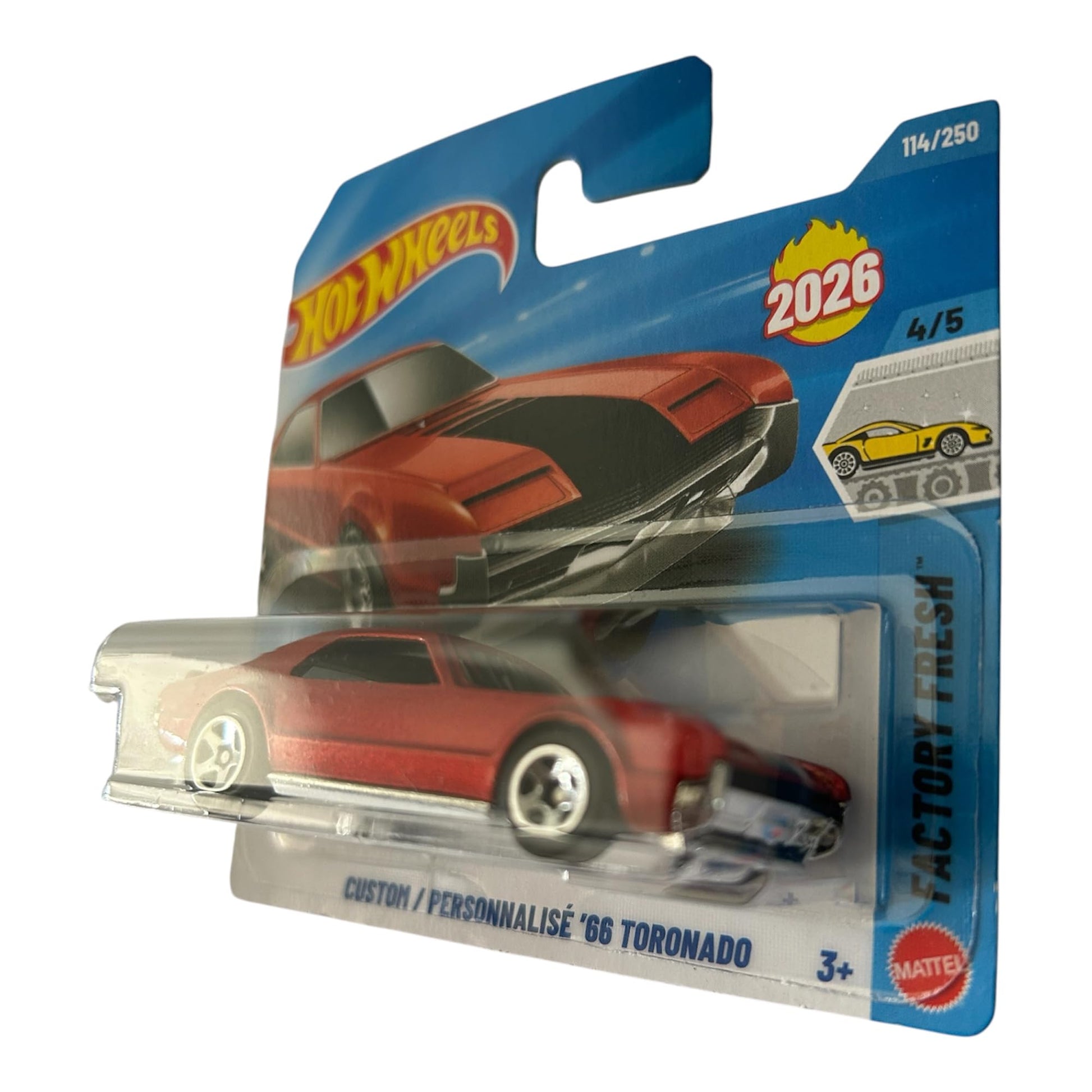 Hot Wheels Custom '66 Toronado [Red] Factory Fresh 4/5, 114/250, New for 2026! 1:64 Scale Diecast Toy Vehicle