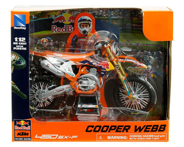 KTM 450 SX-F Motorcycle #2 Cooper Webb KTM Factory Racing 1/12 Diecast Model by New Ray 58353