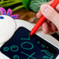 Boogie Board Sketch Pals Axolotl 4” LCD Writing Tablet for Kids - Reusable Mess-Free Drawing Pad with Tethered Stylus - Clip-On Travel Doodle Board