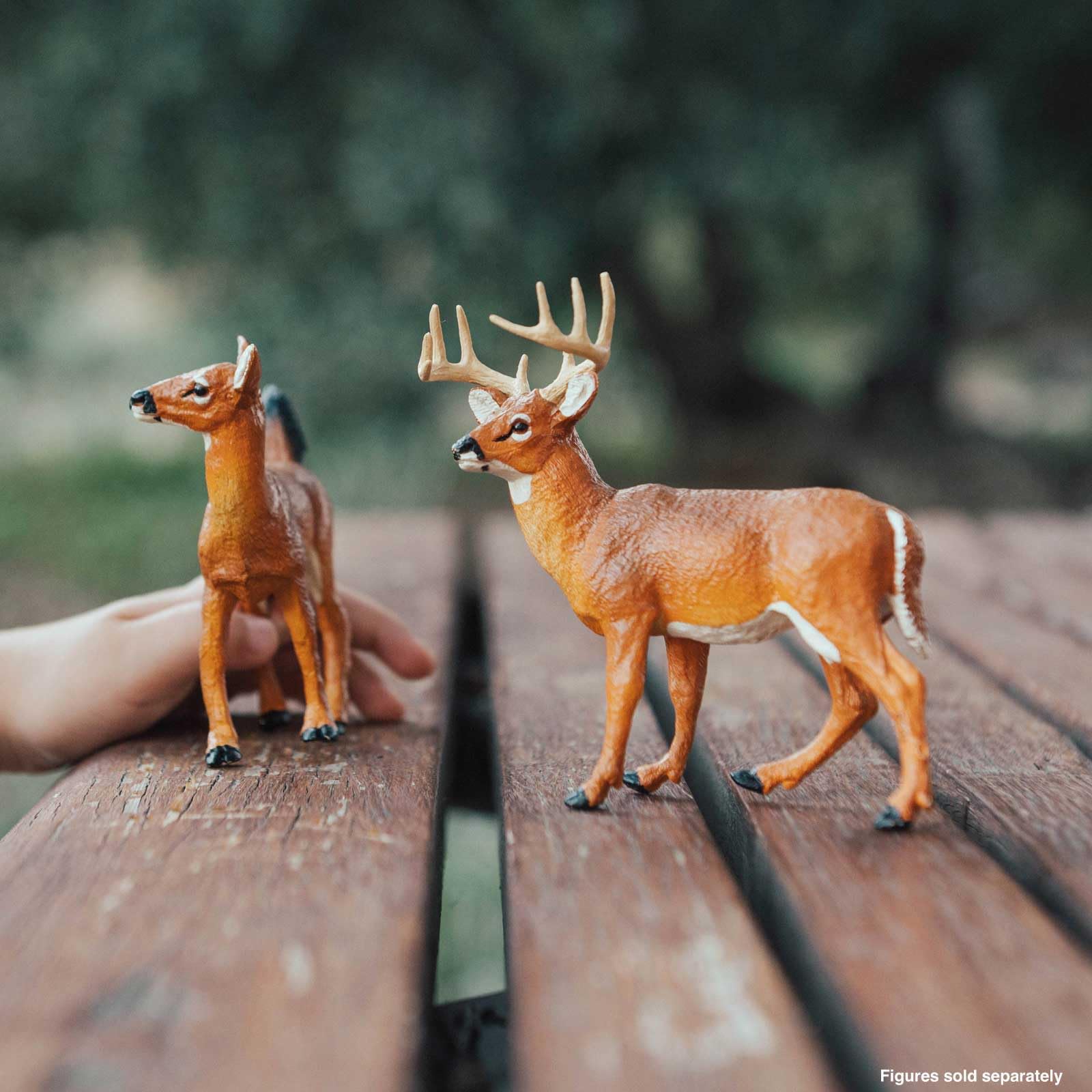 Safari Ltd. Whitetail Buck Figurine - Detailed 4.95" Model Figure - Educational Toy for Boys, Girls, and Kids Ages 1+