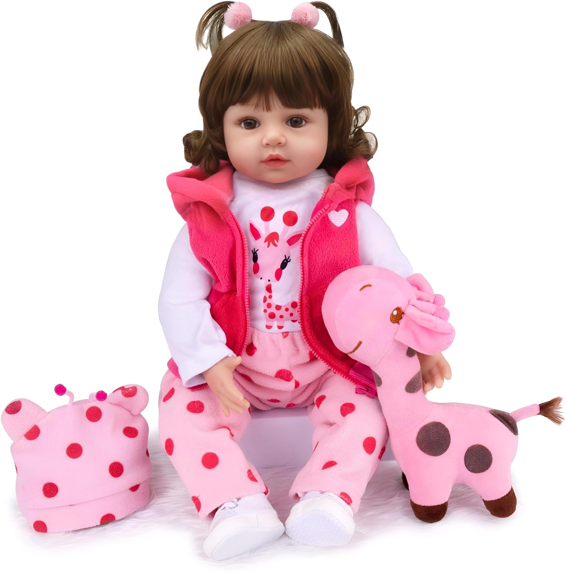 CHAREX Realistic Baby Doll - Reborn Baby Dolls Girl 18 inch Lifelike Newborn Baby Real Life Baby Dolls Reborn Toddler with Full Set Accessories