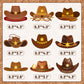 JIUJIUBER 9 Pcs Western Party Centerpiece Decorations Western Cowboy Hats Honeycomb Centerpieces for Tables Cowboy Themed Baby Shower Birthday Party